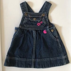 Baby girl Carhartt overall dress